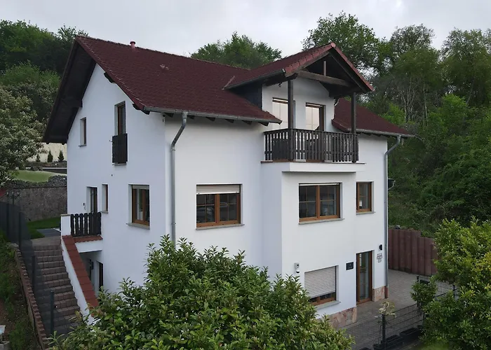 Luxus-familienvilla Mit Privatem Pool Und Xxl Whirlpool, Kamin, Grill & Blick In Weinberge Villa Bockenau