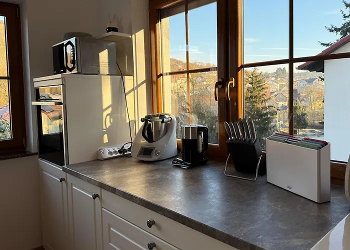 Luxus-familienvilla Mit Privatem Pool Und Xxl Whirlpool, Kamin, Grill & Blick In Weinberge Bockenau