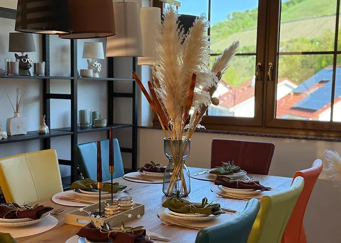 Villa Luxus-familienvilla Mit Privatem Pool Und Xxl Whirlpool, Kamin, Grill & Blick In Weinberge Bockenau